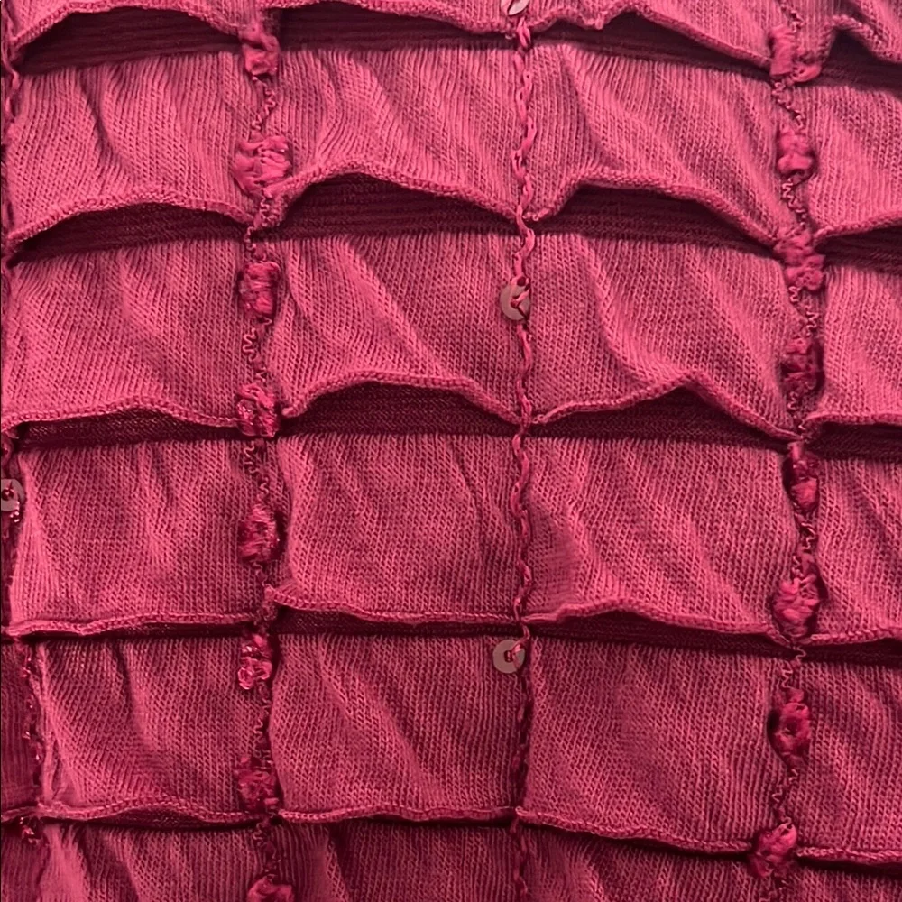 Pink Ruffled Puff Sleeve Blouse - Picture 3 of 5
